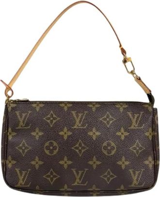 Louis Vuitton Pre-owned Vintage Monogram Mini Bag - Dames - Vintage Mini Tas - Bruin - ONE Size - Vintage