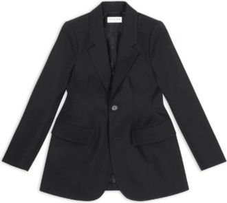 Balenciaga Jassen, Dames, Zwart, S, Wol, Hourglass Jacket