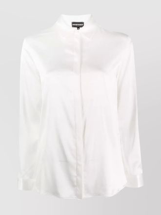 Emporio Armani silk long-sleeve shirt