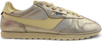 Autry Windspin perforated logo-detail sneakers - Oro