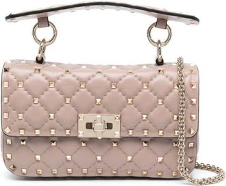 Valentino Garavani Spike Small Leather Shoulder Bag