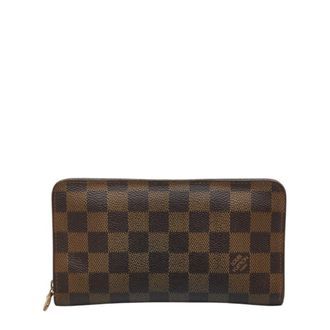 Louis Vuitton Brown Pvc Leather Long Wallet (Bi-Fold) (Pre-Owned)
