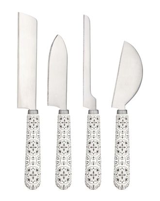 Twine Set Of 4 Tiles Cheese Knives