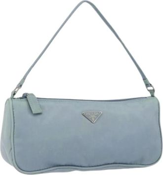 Prada Pre-owned Shoulder Bags, female, Blue, Size: ONE SIZE Pre-owned Vintage Shoulder Bag