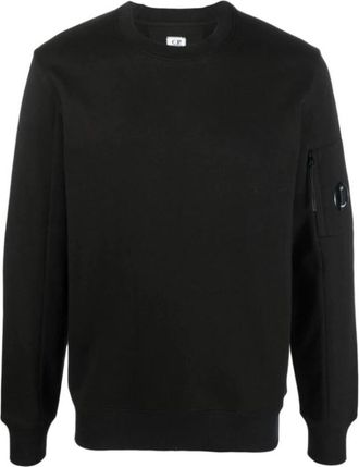 C.P. Company Diagonal Raised Fleece Sweatshirt - Heren - Sweatshirts - Zwart - S - Katoen - Hoodies & sweatvesten