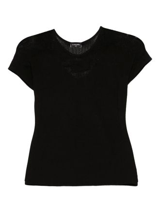 CHANEL メッシュ Tシャツ 黒 CHANEL メッシュ Tシャツ 黒