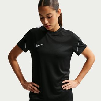 Nike Womens Strike Dri-FIT Soccer Short-Sleeve Top in Black | IH0466-010