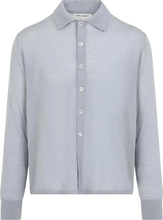 Our Legacy Truien & Vesten, Heren, Blauw, S, Wol, Herfstvest