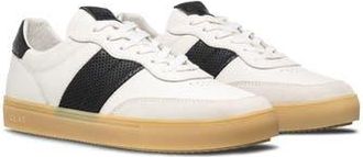 Clae Davis Perforated Low Top Sneaker in White Black Light Natural Gum at Nordstrom Rack, Size 10.5