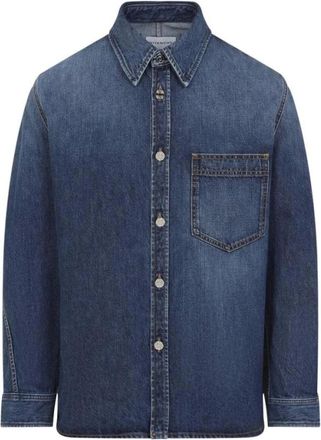Givenchy Heren, Overhemden, Blauw, Maat: M Denim