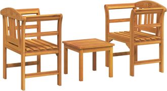 vidaXL Conjunto De Sal&oacute;n Rosa Del Jard&iacute;n 3 Uds. Vidaxl