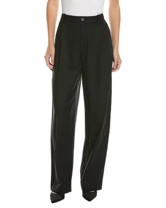 Vince High Waisted Casual Tailored Wide Leg Pant