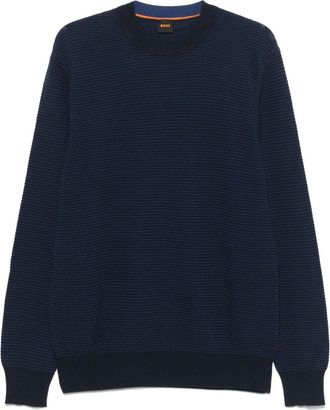 BOSS Maglione bicolore - Blu