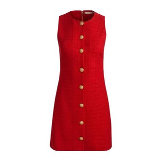 Alice & Olivia Cade Mini Jurk - Dames - Jurken - Rood - Maat: S Zijde
