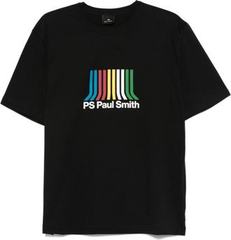 Paul Smith Black Crewneck Stripe Logo T-Shirt