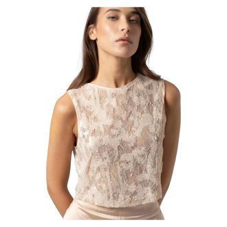 Kocca Sleeveless Tops, female, Beige, Size: XL Feliciex Top
