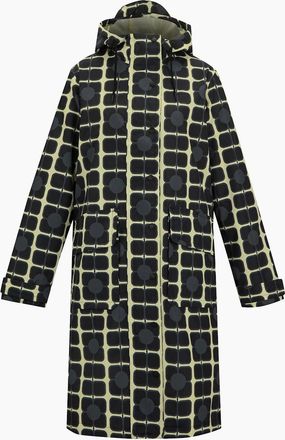 Regatta Womens Regatta Womens/Ladies Orla Kiely Poppy Long Length Waterproof Jacket - Monochrome - Size: 18