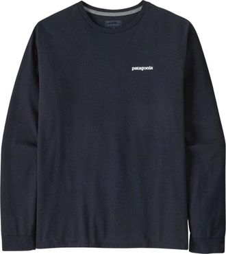 Patagonia Tops, Heren, Blauw, M, Katoen, Graphic Logo Long-Sleeved Responsibili-Tee