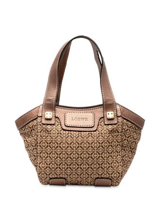 Loewe 2007 Anagram Canvas tote bag - Brown