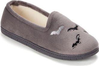Dearfoams Halloween Velour Closed Back Slippers in Pavement at Nordstrom, Size X-Large
