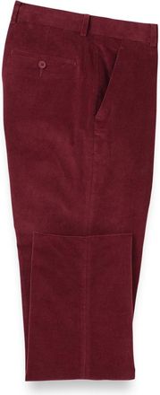 Paul Fredrick Cotton Stretch Corduroy Flat Front Pants