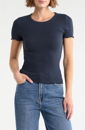 Splendid Joey Short Sleeve Sweater in Navy Blue at Nordstrom Rack, Size X-Large