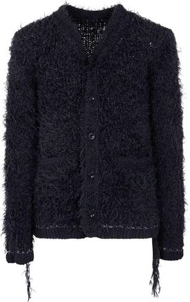 sacai Furry Knit Cardigan