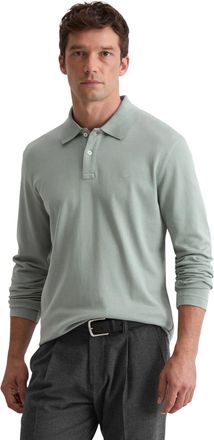 Marc O'Polo Langarm-Poloshirt MARC OPOLO, Herren, Gr. XL, arctic blau, Jersey, Obermaterial: 100% Baumwolle, regular fit, Shirts Langarm-Poloshirt