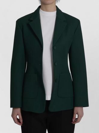 Loewe wool jacket fitted waist structured shoulders