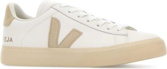 Veja Womens White Chromefree Leather Campo Sneakers Extrawhitealmond