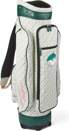 Jimmy Choo London x Malbon patterned golf bag - unisex - Calf Leather/Canvas/Cotton - One Size - Neutrals