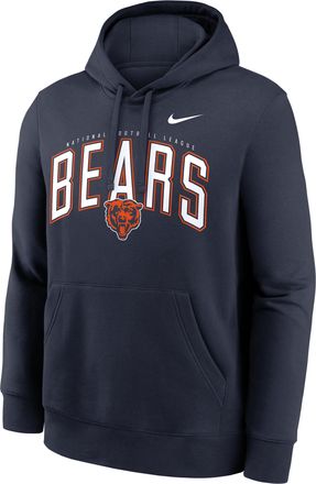 Nike Chicago Bears Club Nike Mens NFL Pullover Hoodie in Blue | NKDK41L7Q-L3P