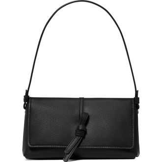 Kate Spade New York loop pebble leather shoulder bag in Black at Nordstrom