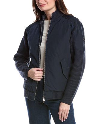Moose Knuckles Knit Wool-Blend Jacket