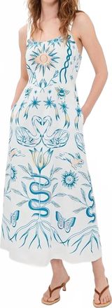 Cleobella Shelly Ankle Dress In Lunada Print