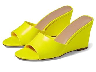 Farylrobin Faryl by Farylrobin Skye Sandals Womens Neon Yellow Wedge Heel GAL985