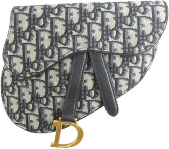Dior Pre-owned Oblique Canvas Waist Bag - Dames - Vintage Handtas - Blauw - ONE Size - Vintage