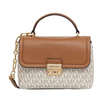 Michael Kors Tassen, Dames, Beige, ONE Size, Polyester, Tribeca Crossbody Tas