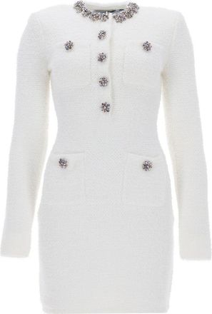 Self Portrait Selbstportr&auml;t-Minikleid mit Schmuckkn&ouml;pfen