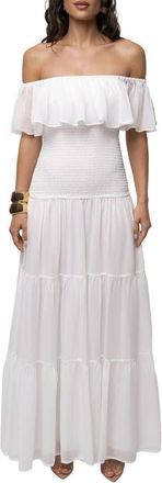 JLUXLABEL Seaside Drift Maxi Dress in Ivory at Nordstrom, Size X-Small