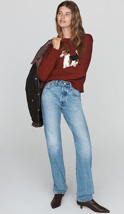 Levi's 501 Original High-Rise Straight-Leg Jeans