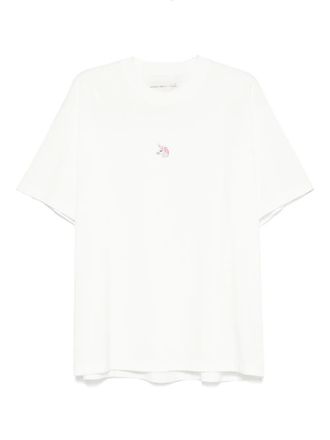 Alberto Bresci embroidered T-shirt - men - Cotton - M - White