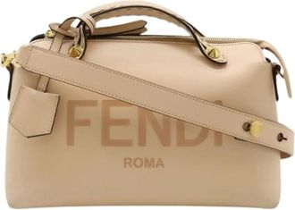 Fendi Pre-owned Handbags, female, Beige, Size: ONE SIZE Pre-owned Leather Handbag