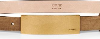 Khaite Womens Belt Berlin Beige Suede Calfskin