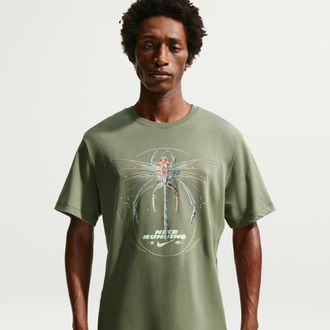 Nike Mens Dri-FIT Running T-Shirt in Grey | IH4418-328