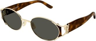 Saint Laurent SL M919 Zonnebril - Dames - Zonnebrillen - Veelkleurig - 55 MM - Nylon - Accessoires