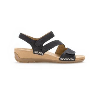 Gabor Blauwe nubuck leren sandalen - Dames - Schoenen - Blauw - Maat: 36 EU