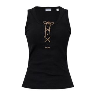 Burberry Sleeveless Tops, female, Black, Size: XS Cleo Top
