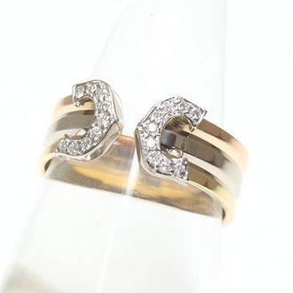 Cartier Pink Gold White Gold Yellow Gold Yellow Gold (18K) Pink Gold (18K) White Gold (18K) Band Ring (Pre-Owned)