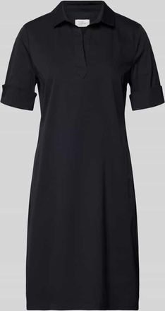 robe l&eacute;g&egrave;re Hemdblusenkleid mit V-Ausschnitt in Black, Gr&ouml;&szlig;e 48